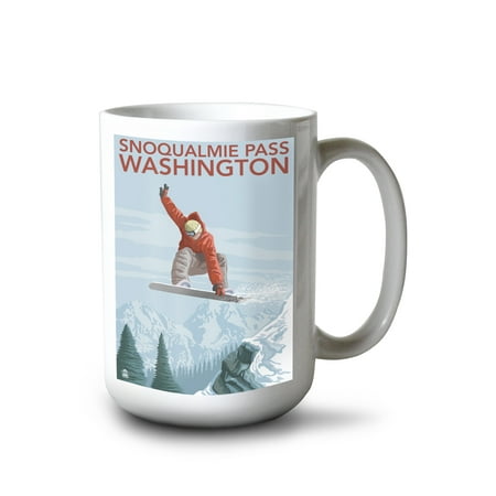 15 fl oz Ceramic Mug Snowboarder Jumping Snoqualmie Pass Washington Dishwasher & Microwave Safe
15 fl oz Ceramic Mug Snowboarder Jumping Snoqualmie Pass Washington Dishwasher & Microwave Safe