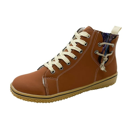 Boots for Women Snow Boots Women s Flat-heeled Boots Winter Plus Cotton Short Boots Ladies Cotton Shoes Plus Size