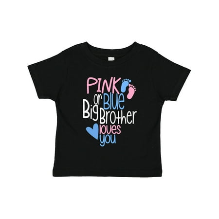 Inktastic Pink or Blue Big Brother Loves You Footprints and Heart Gift Toddler Boy Girl T-Shirt
Inktastic Pink or Blue Big Brother Loves You Footprints and Heart Gift Toddler Boy Girl T-Shirt
