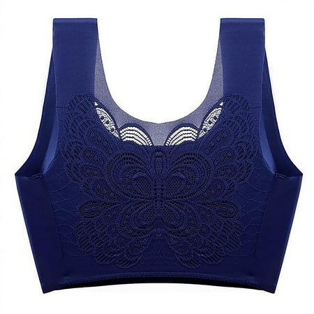 Bra Women s Stretch Plus Size Sports Bra Underwear Yoga Hollow Out Bra Polyester running sports bras for women Navy
Bra Women s Stretch Plus Size Sports Bra Underwear Yoga Hollow Out Bra Polyester running sports bras for women Navy