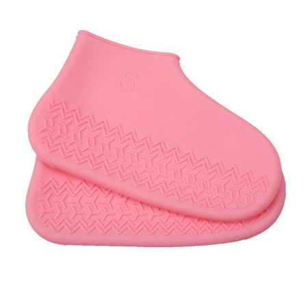 Anti-Slip Overshoes For Raining Reusable Waterproof Overshoes For Rain Boots Waterproof Anti-Slip Overshoes For Outdoor Pink L