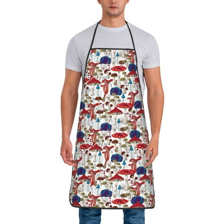 Tideii Colorful Mushrooms (2) for Tie-up Apron Unisex Waterproof and Stain-Resistant Bib Apron for Kitchen Garden Painting
Tideii Colorful Mushrooms (2) for Tie-up Apron Unisex Waterproof and Stain-Resistant Bib Apron for Kitchen Garden Painting