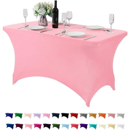 Rush Spandex Table Cover for 4FT Table Universal Fitted Stretch Tablecloth for Party Banquet Wedding and Events - Rose Quartz S014
Rush Spandex Table Cover for 4FT Table Universal Fitted Stretch Tablecloth for Party Banquet Wedding and Events - Rose Quartz S014