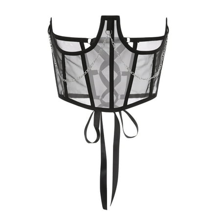 ASNOUIFU Women s Waist Corset Sexy Chain Perspective Mesh Shapewear Girdle for Vacation Party Travelling
ASNOUIFU Women s Waist Corset Sexy Chain Perspective Mesh Shapewear Girdle for Vacation Party Travelling