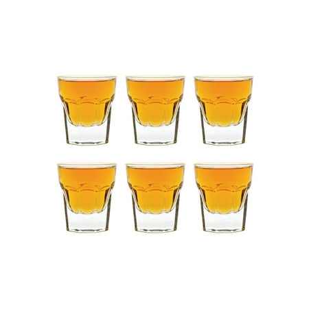 

Vikko 1 Ounce Shot Glasses: Set of 6 Small Liquor and Spirit Glasses - Durable Tequila Bar Glasses For Alcohol and Espresso Shots - 6 Piece Mini Shooter Glass Set (Maracco)