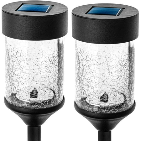 Home Zone Security Solar Pathway Light - Rotating Light Effect LED + Glass Housing 2-Pack Black
Home Zone Security Solar Pathway Light - Rotating Light Effect LED + Glass Housing 2-Pack Black