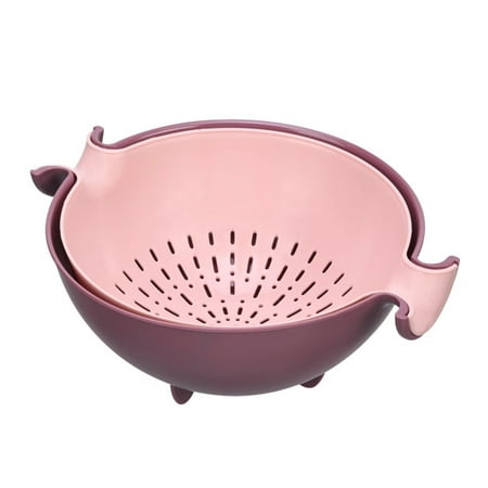 Kitchen Double Drain Basket Bowl Rice Washing Colander Strainer Noodles Vegetables Fruit Storage Holder
Kitchen Double Drain Basket Bowl Rice Washing Colander Strainer Noodles Vegetables Fruit Storage Holder