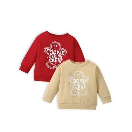 Christmas Kids Girls Boys Sweatshirts Long Sleeve Gingerbread Man Printed Pullover Tops Xmas Tops Outwear
Christmas Kids Girls Boys Sweatshirts Long Sleeve Gingerbread Man Printed Pullover Tops Xmas Tops Outwear