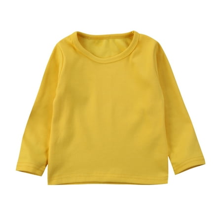 Baby and Toddler Girls Boys Long Sleeve Tops T-Shirts