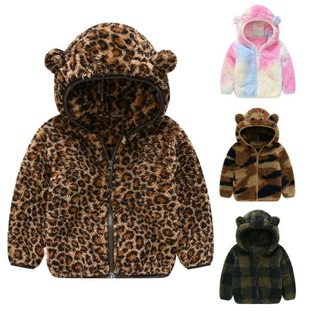 SYNPOS Baby Toddlers’s Winter Coats Bear Ears Hooded Zip Up Fuzzy Fleece Jacket Outerwear 1-6 Years
SYNPOS Baby Toddlers’s Winter Coats Bear Ears Hooded Zip Up Fuzzy Fleece Jacket Outerwear 1-6 Years