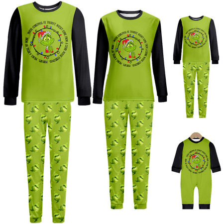 Holiday Family Matching Christmas Pajamas Set Merry Christmas Claus Cartoon Green Printed Baby-Kids-Adult-Pet Size 2 Pieces Top and Pants Bodysuits Sleepwear Pajamas Set
Holiday Family Matching Christmas Pajamas Set Merry Christmas Claus Cartoon Green Printed Baby-Kids-Adult-Pet Size 2 Pieces Top and Pants Bodysuits Sleepwear Pajamas Set