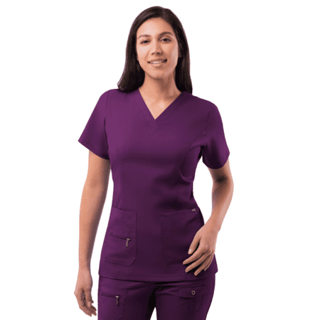 Adar Pro Scrubs For Women - Elevated V-Neck Scrub Top