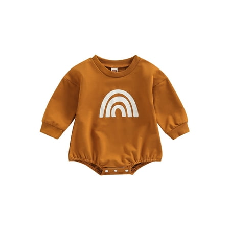 Amuver Baby Girl Jumpsuit Long Sleeves Rainbow Pattern Crew Neck Romper Bodysuit Outdoor Wear
Amuver Baby Girl Jumpsuit Long Sleeves Rainbow Pattern Crew Neck Romper Bodysuit Outdoor Wear