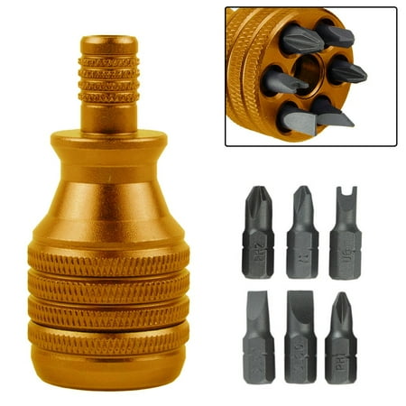 7 in1 Screwdriver Set 1/4inch Magnetic Screwdriver Alloy Steel Bit Repair Tools