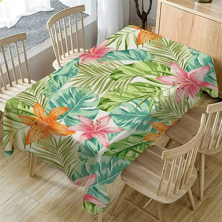 Table Cloth Fresh Flower Pattern Table Cloth Rectangular Tea Table Cover Dining Home Decor