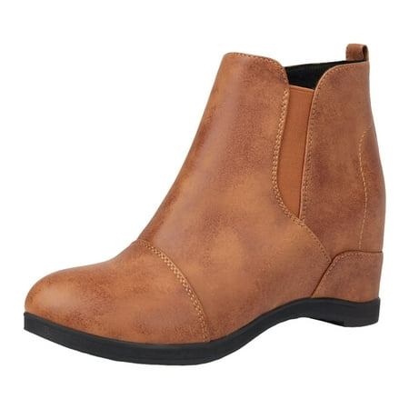 Women Ankle Boots Autumn And Winter Fashionable New Pattern Solid Color Retro Round Toe Wedge Comfortable Shoesrain Boots For Women Shoes For Women
Women Ankle Boots Autumn And Winter Fashionable New Pattern Solid Color Retro Round Toe Wedge Comfortable Shoesrain Boots For Women Shoes For Women