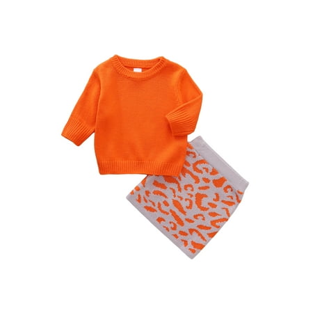 Dewadbow Kids Baby Girl Clothes Set Long Sleeve Sweater Pullovers Leopard Aline Skirt
Dewadbow Kids Baby Girl Clothes Set Long Sleeve Sweater Pullovers Leopard Aline Skirt