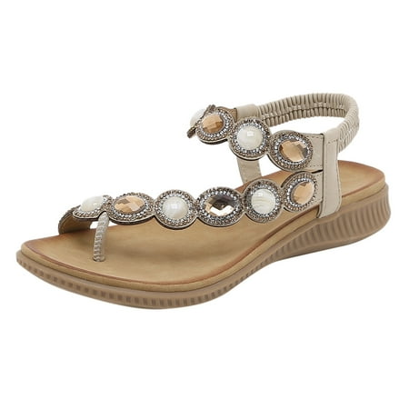 ASEIDFNSA Wide Womens Sandals Wide Width Sandals Women Size 10 Roman Style Ladies Sandals Rhinestones Bohemian Style Women Wedges Open Toe Shoes
ASEIDFNSA Wide Womens Sandals Wide Width Sandals Women Size 10 Roman Style Ladies Sandals Rhinestones Bohemian Style Women Wedges Open Toe Shoes