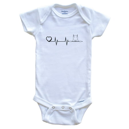 Heart Heartbeat Line Chart Bull Terrier Dog Breed Baby Bodysuit 6-9 months white
Heart Heartbeat Line Chart Bull Terrier Dog Breed Baby Bodysuit 6-9 months white