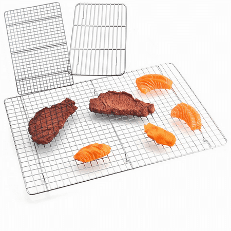 Set of 2 Cooling Racks for Baking Small Quarter Grid Heavy Duty Enamel Coating Cooling Racks Tight-Wire Baking Rack Nonstick Wire Rack for Cooking Oven Safe Roasting Grilling-9.8 x 7.5
Set of 2 Cooling Racks for Baking Small Quarter Grid Heavy Duty Enamel Coating Cooling Racks Tight-Wire Baking Rack Nonstick Wire Rack for Cooking Oven Safe Roasting Grilling-9.8 x 7.5