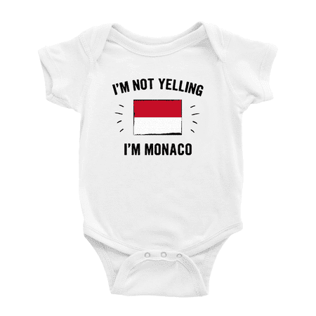 I m Not Yelling I m Monaco Cute Baby Bodysuit Newborn Clothes Outfits (White 18-24 Months)
I m Not Yelling I m Monaco Cute Baby Bodysuit Newborn Clothes Outfits (White 18-24 Months)