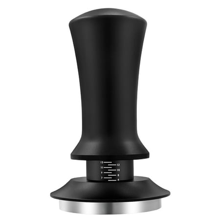 

Espresso Tamper with Scale Spring Loaded Automatic Rebound 51/53/58mm Flat Base Coffee Powder Hammer
