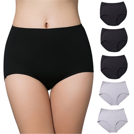 Spdoo High Waisted Underwear for Women Solid Color Cotton Briefs Abdomen Closed Panties 5 Pack
Spdoo High Waisted Underwear for Women Solid Color Cotton Briefs Abdomen Closed Panties 5 Pack