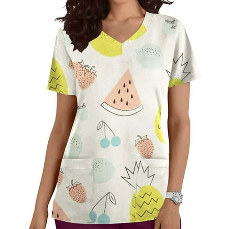 Ozmmyan Womens Tops Easter Day Scrubs for Women Fashion Short Sleeve V-Neck Tops Working Uniform Easter Printing With Pocket Blouse Tops
Ozmmyan Womens Tops Easter Day Scrubs for Women Fashion Short Sleeve V-Neck Tops Working Uniform Easter Printing With Pocket Blouse Tops