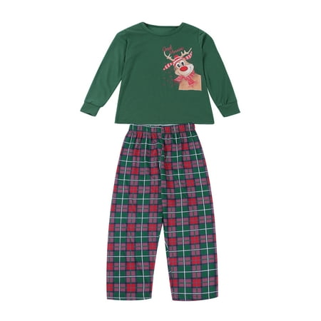 Lajitongtong Parent-Children Christmas Pajamas Print Tops with Plaid Pants Xmas Sleepwear
Lajitongtong Parent-Children Christmas Pajamas Print Tops with Plaid Pants Xmas Sleepwear