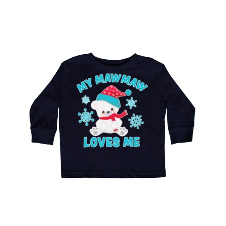 Inktastic Polar Bear My Mawmaw Loves Me in Santa Hat with Snowflakes Gift Toddler Boy or Toddler Girl Long Sleeve T-Shirt
Inktastic Polar Bear My Mawmaw Loves Me in Santa Hat with Snowflakes Gift Toddler Boy or Toddler Girl Long Sleeve T-Shirt