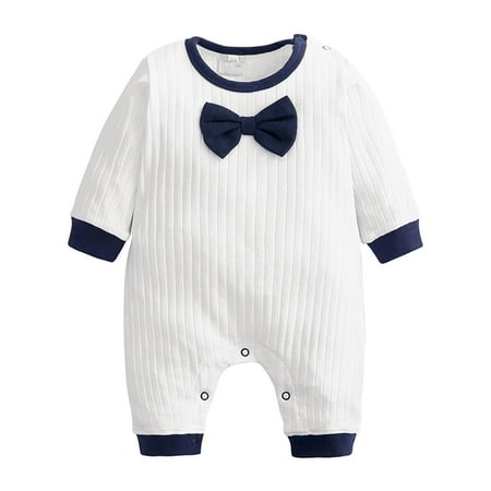 SuoKom Baby Boys Girls Bodysuit Infants Pure Cotton Coverall Baby Boys Bow Gentleman Romper Casual Jumpsuit Overalls Baby Clothes Essentials (0-18 Months)
SuoKom Baby Boys Girls Bodysuit Infants Pure Cotton Coverall Baby Boys Bow Gentleman Romper Casual Jumpsuit Overalls Baby Clothes Essentials (0-18 Months)