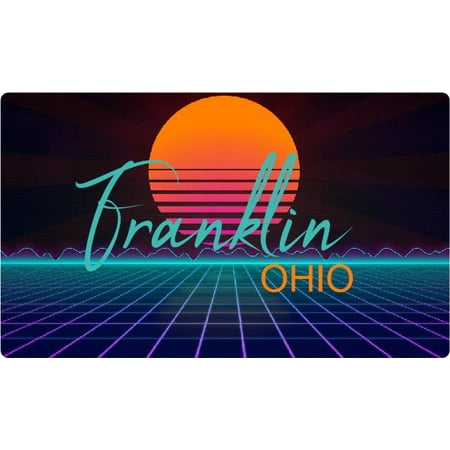 Brunswick North Carolina 4 X 2.25-Inch Fridge Magnet Retro Neon Design