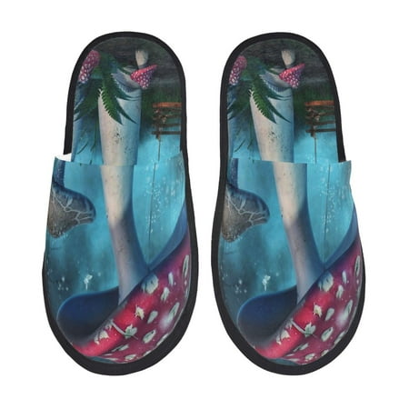 Sigee Fantasy Mushrooms for Cozy Furry Slippers Super Soft Indoor and Outdoor Use Non-Slip Sole Slip On House Slippers-Large
Sigee Fantasy Mushrooms for Cozy Furry Slippers Super Soft Indoor and Outdoor Use Non-Slip Sole Slip On House Slippers-Large