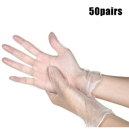 Hhdxre 50 Pairs Disposable PVC Waterproof Gloves for Household Cleaning Baking Oil-proof Transparent(S) 
Hhdxre 50 Pairs Disposable PVC Waterproof Gloves for Household Cleaning Baking Oil-proof Transparent(S)