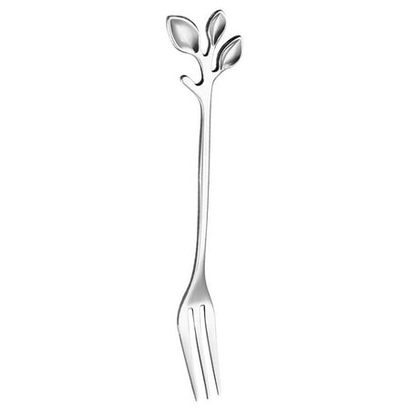 ELENXS Dessert Snack Fork Home Restaurant Stainless Steel Tableware Fruit Cake Ice Cream Fork