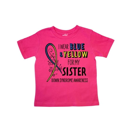 Inktastic I Wear Blue and Yellow for my Sister- Down Syndrome awareness Gift Toddler Boy or Toddler Girl T-Shirt
Inktastic I Wear Blue and Yellow for my Sister- Down Syndrome awareness Gift Toddler Boy or Toddler Girl T-Shirt