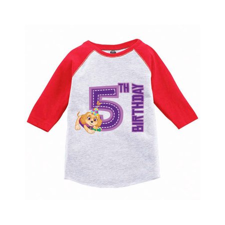 Paw Patrol Raglan Long Sleeve Tshirt Birthday Boy Girl for 5th - Paw Patrol Skye Bday Gift 5 Years Old Toddler 5T
Paw Patrol Raglan Long Sleeve Tshirt Birthday Boy Girl for 5th - Paw Patrol Skye Bday Gift 5 Years Old Toddler 5T