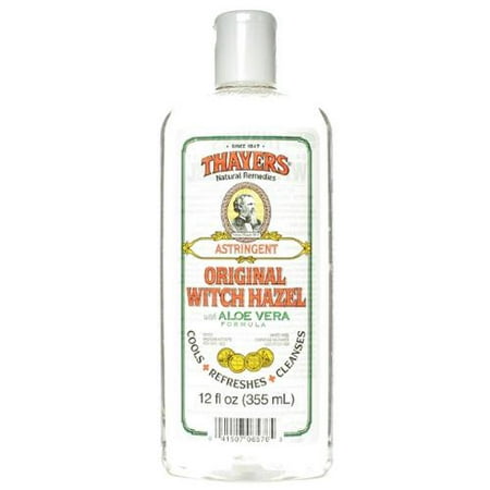 Thayers Witch Hazel with Aloe Vera, Original Astringent 12 oz (Pack of 4)
