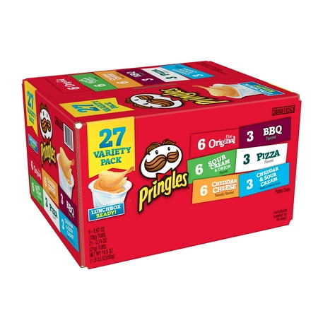Pringles Variety Pack, Six Flavors, 27 CT