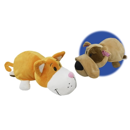 FlipaZoo Savannah Cat & Bondi Bulldog Reversible Pillow