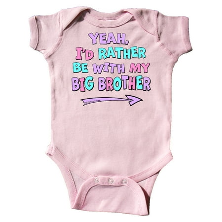 Inktastic Yeah I d Rather be with My Big Brother Pink Blue Purple Gift Baby Boy or Baby Girl Bodysuit
Inktastic Yeah I d Rather be with My Big Brother Pink Blue Purple Gift Baby Boy or Baby Girl Bodysuit