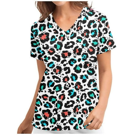 Frostluinai Savings Clearance Women s Working Uniform Nursing Uniform Scrubs Top Womens Top With Two Pockets Floral Patchwork Printed Short Sleeve V-neck Blouse
Frostluinai Savings Clearance Women s Working Uniform Nursing Uniform Scrubs Top Womens Top With Two Pockets Floral Patchwork Printed Short Sleeve V-neck Blouse