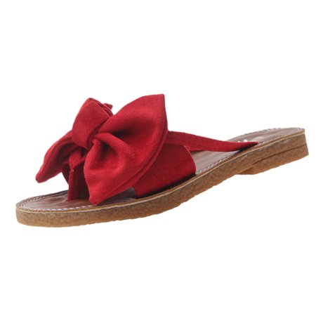 Women Fashion Solid Color Bow Tie Flat Heel Sandals Slipper Rome Beach Shoes
Women Fashion Solid Color Bow Tie Flat Heel Sandals Slipper Rome Beach Shoes