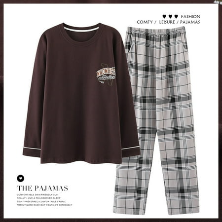PIKADINGNIS Mens Pajamas Set Autumn Winter Leisure Elastic Waist Men Sleepwear Set Cotton Mens Long Sleeve Nightwear Boys Loose Homewear
PIKADINGNIS Mens Pajamas Set Autumn Winter Leisure Elastic Waist Men Sleepwear Set Cotton Mens Long Sleeve Nightwear Boys Loose Homewear
