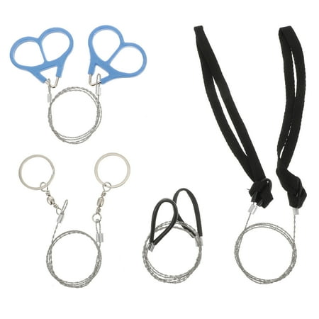 4pcs Stainless Steel Emergency Survival Wire Saws Outdoor Survival Hand Tools