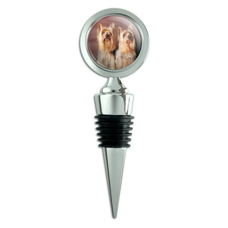 Yorkie Yorkshire Terrier Buddies Wine Bottle Stopper