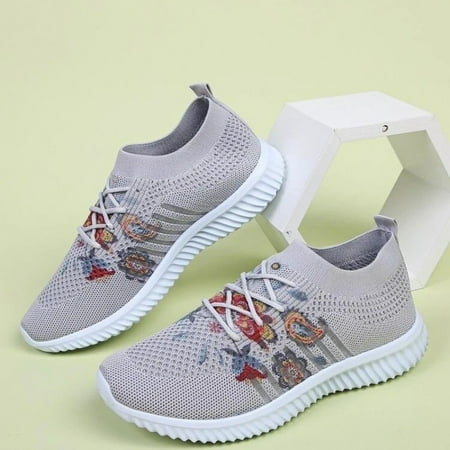 Women‘s Casual Floral Print Lace Up Walking Shoes Comfortable & Breathable Mesh Socks Shoes Women‘s Footwear
Women‘s Casual Floral Print Lace Up Walking Shoes Comfortable & Breathable Mesh Socks Shoes Women‘s Footwear