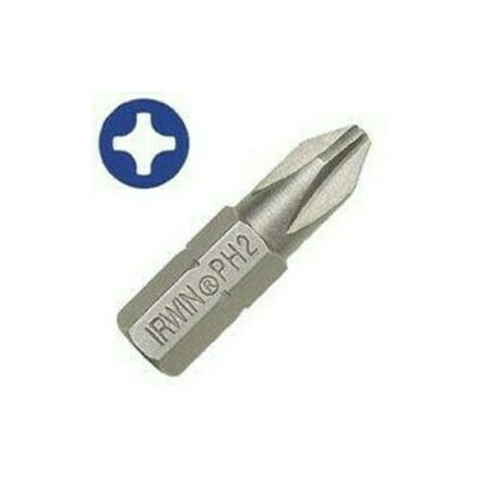 Irwin IWAF21PR2B25 Insert Bit #2 Drive Phillips Drive 1/4 in Shank Hex Shank 1 in L High-Grade S2 Tool Steel
Irwin IWAF21PR2B25 Insert Bit #2 Drive Phillips Drive 1/4 in Shank Hex Shank 1 in L High-Grade S2 Tool Steel