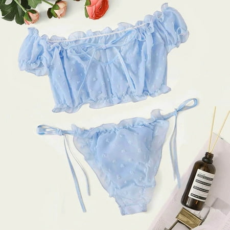 〖TOTO〗Lingerie For Women Lace Bowknot Women Set Pajamas Cute Lingerie Sleepwear Embroidery Off-Shouder
〖TOTO〗Lingerie For Women Lace Bowknot Women Set Pajamas Cute Lingerie Sleepwear Embroidery Off-Shouder