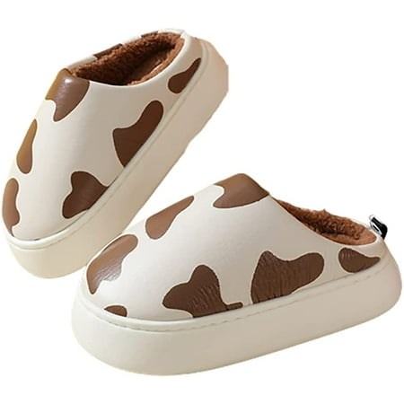 CoCopeanut Women Cow Print Platform Slippers Cozy Warm Plush Lined House Shoes Winter Slippers Indoor & Outdoor 2022
CoCopeanut Women Cow Print Platform Slippers Cozy Warm Plush Lined House Shoes Winter Slippers Indoor & Outdoor 2022